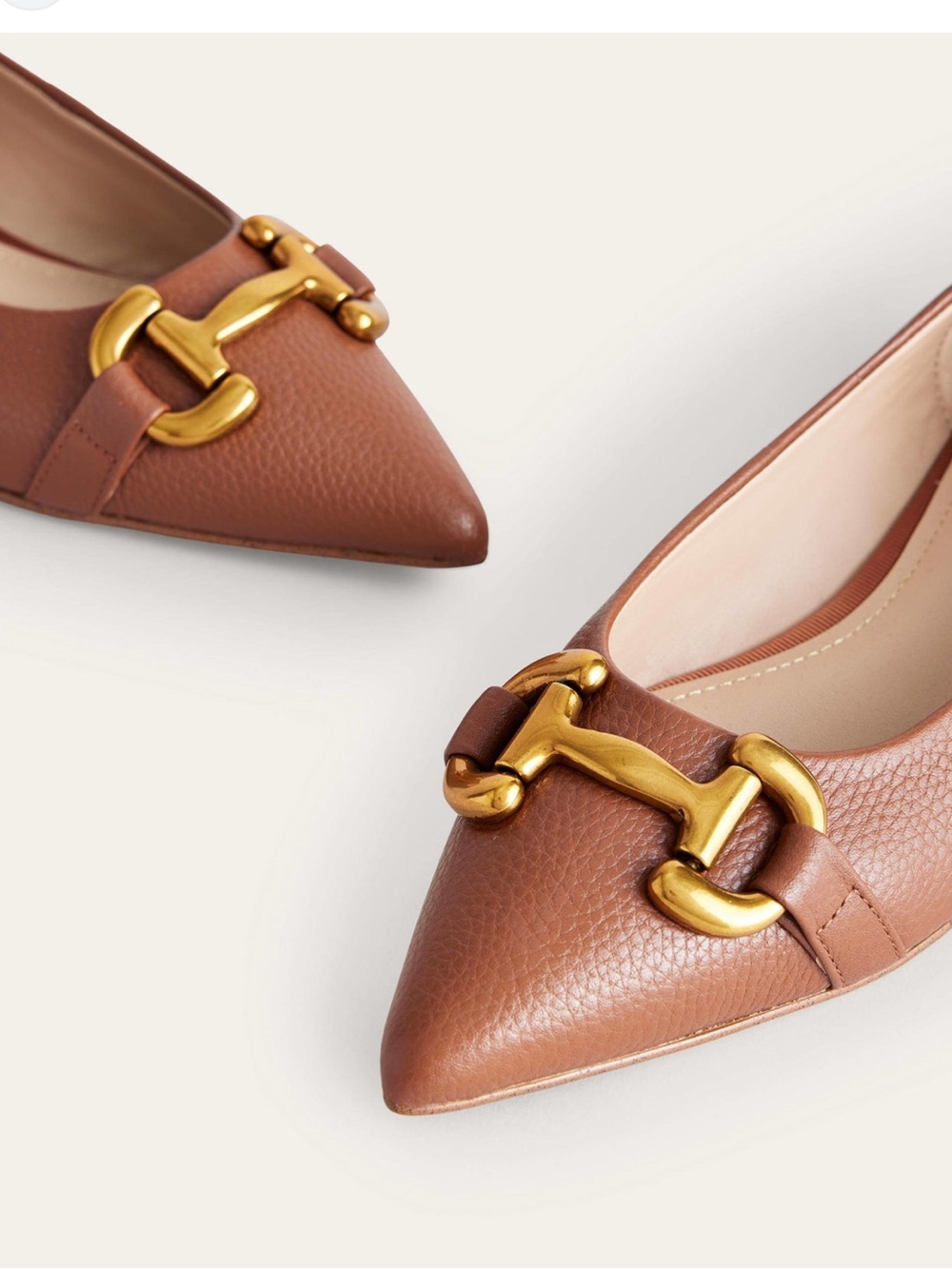 Boden Brown Iris Snaffle Ballet Flatstan - Picture 3 of 8